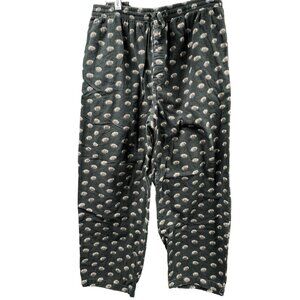 Nautica Mens Large All Over Football Print Sleep Lounge Pants Pockets Drawstring